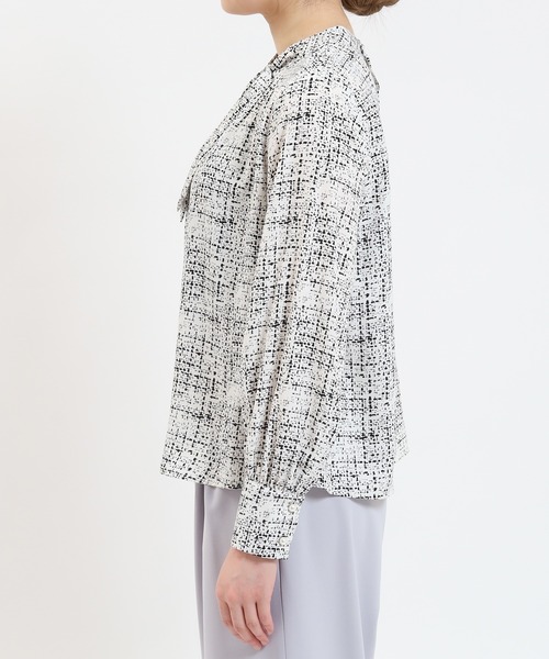 TRUDEA(トルディア)の「ツイード柄ブラウス(シャツ/ブラウス・レディース・ブラック/ホワイト・MEDIUM/LARGE)」の21枚目の写真