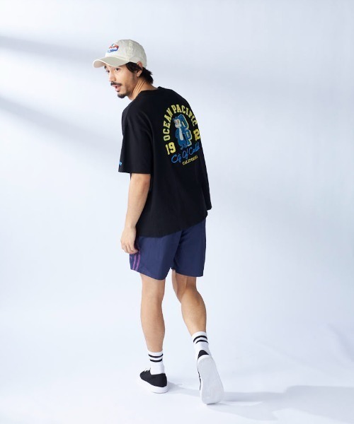 Ocean Pacific（オーシャンパシフィック）の「【OP/オーピー】ヴィンテージ風半袖Tシャツ  バックプリント（Tシャツ/カットソー・メンズ・イエロー/ブラック/ヘザーグレー/ホワイト・LARGE/MEDIUM/X-LARGE）」の6枚目の写真