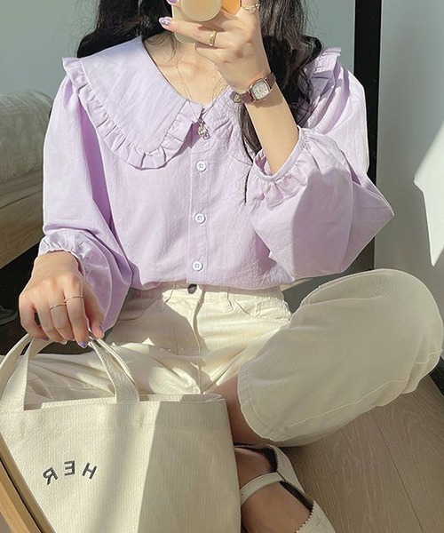 セール】YUGA ドールカラー スイートシャツ（シャツ/ブラウス