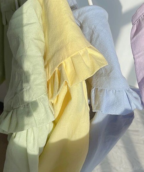 gossip！ロサンゼルス（ゴシップロサンゼルス）の「YUGA　ドールカラー　スイートシャツ（シャツ/ブラウス・レディース・ライトパープル/イエロー/ブルー・FREE）」の12枚目の写真