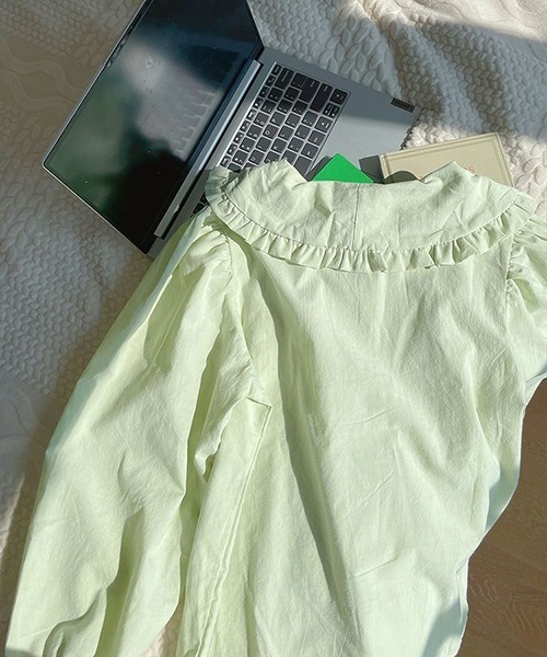 gossip！ロサンゼルス（ゴシップロサンゼルス）の「YUGA　ドールカラー　スイートシャツ（シャツ/ブラウス・レディース・ライトパープル/イエロー/ブルー・FREE）」の9枚目の写真