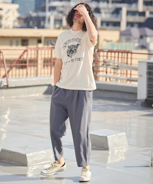 CAMBIO（カンビオ）の「mt8927- ヴィンテージ風Tシャツ（Tiger）（Tシャツ/カットソー・メンズ・ブラック/オフホワイト/イエロー・S/M/L/XL）」の21枚目の写真