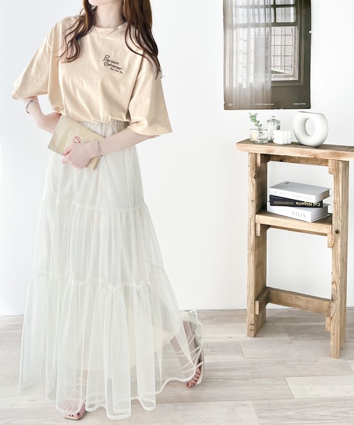 classicalelf(クラシカルエルフ)の「大人の上級カジュアル。綿100%ワンポイント刺繍ロゴTシャツ(Tシャツ/カットソー・レディース・アイボリー/その他/ホワイト/チャコールグレー・X-LARGE/SMALL/MEDIUM/LARGE)」の16枚目の写真