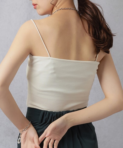 Lull（ルル）の「【Lull / ルル】インナーベアキャミ（キャミソール・レディース・ブラック/オフホワイト/ベージュ/チャコール・ONESIZE）」の7枚目の写真