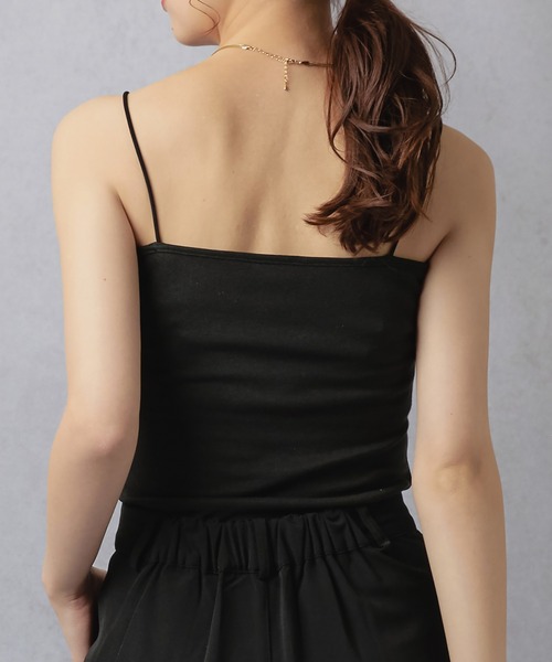 Lull（ルル）の「【Lull / ルル】インナーベアキャミ（キャミソール・レディース・ブラック/オフホワイト/ベージュ/チャコール・ONESIZE）」の10枚目の写真