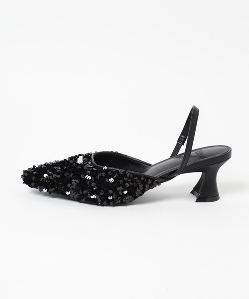 HARE（ハレ）の「スパンコールミュール(HARE)（パンプス・レディース・ブラック・MEDIUM/LARGE）」の12枚目の写真