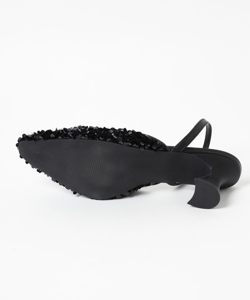 HARE（ハレ）の「スパンコールミュール(HARE)（パンプス・レディース・ブラック・MEDIUM/LARGE）」の15枚目の写真