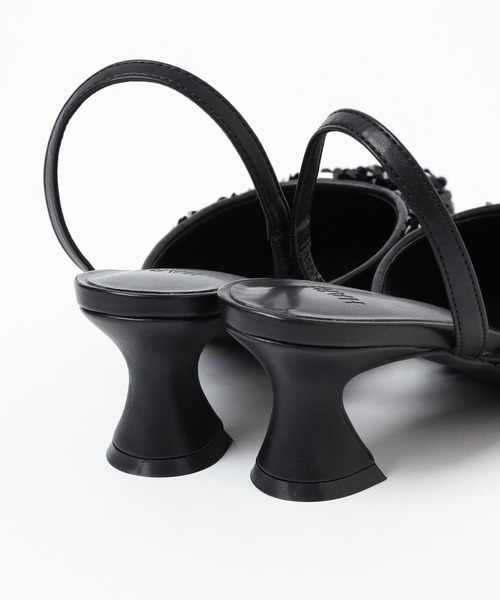 HARE（ハレ）の「スパンコールミュール(HARE)（パンプス・レディース・ブラック・MEDIUM/LARGE）」の3枚目の写真