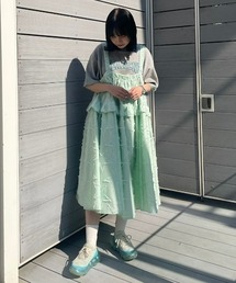 candy stripper STAR JACQUARD ドレス グレー Candy Stripper（キャンディストリッパー）の「STAR JACQUARD ドレス