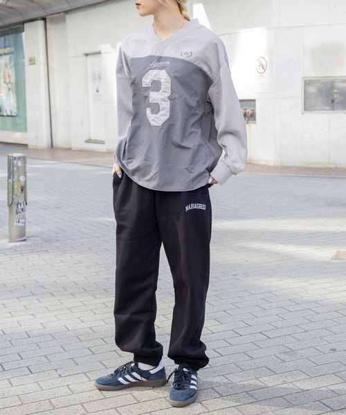 3.3 Field Trip （3.3フィールドトリップ）の「3.3 Field Trip／ロゴユニホーム 2105734（Tシャツ/カットソー・レディース・グレー/ネイビー・FREE）」の6枚目の写真