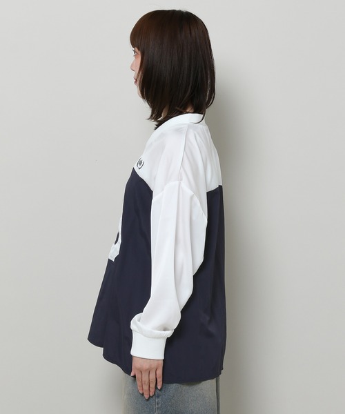 3.3 Field Trip （3.3フィールドトリップ）の「3.3 Field Trip／ロゴユニホーム 2105734（Tシャツ/カットソー・レディース・グレー/ネイビー・FREE）」の19枚目の写真