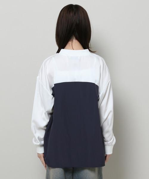 3.3 Field Trip （3.3フィールドトリップ）の「3.3 Field Trip／ロゴユニホーム 2105734（Tシャツ/カットソー・レディース・グレー/ネイビー・FREE）」の20枚目の写真