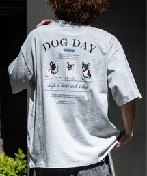 【a】CAT&DOG プリント BIG Tシャツ