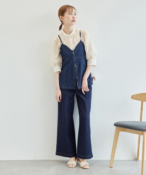 ROPE' PICNIC（ロペピクニック）の「デニムビスチェ（ベスト・レディース・ブルー/ネイビー・38）」の3枚目の写真