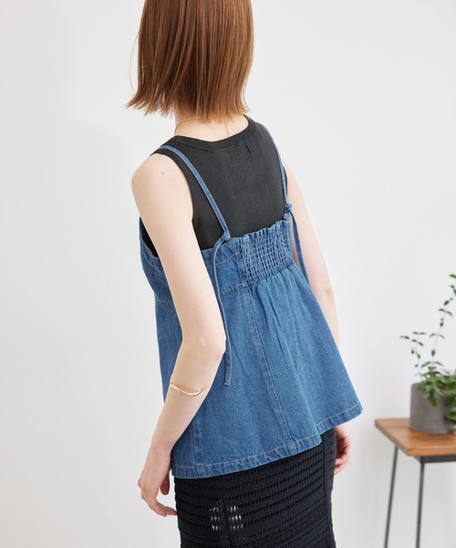 ROPE' PICNIC（ロペピクニック）の「デニムビスチェ（ベスト・レディース・ブルー/ネイビー・38）」の12枚目の写真