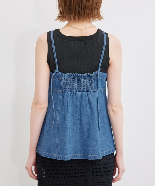 ROPE' PICNIC（ロペピクニック）の「デニムビスチェ（ベスト・レディース・ブルー/ネイビー・38）」の15枚目の写真