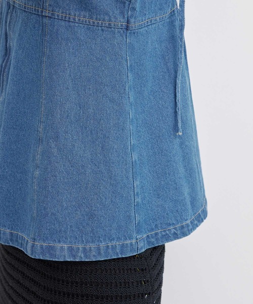 ROPE' PICNIC（ロペピクニック）の「デニムビスチェ（ベスト・レディース・ブルー/ネイビー・38）」の20枚目の写真
