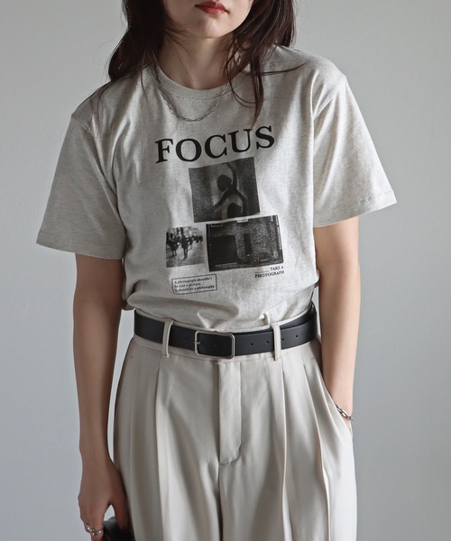 COURO（コウロ）の「アソートプリントTシャツ（Tシャツ/カットソー・レディース・ホワイト/ブラック/オートミール/ホワイト系/ホワイト系1/ホワイト系2/ホワイト系3/ブラック系/ブラック系1/ブラック系2/ブラック系3/ライトグレー系/ライトグレー系1/ライトグレー系2/ライトグレー系3・M/L）」の11枚目の写真