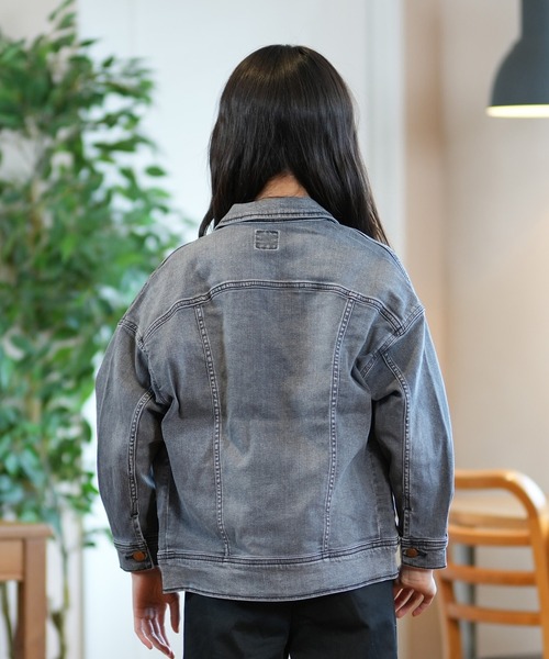 Lee（リー）の「Lee/リー キッズ ジャケット DNM LK1377 LK1377-182（その他アウター・キッズ・ブラック・130cm/140cm/150cm）」の4枚目の写真