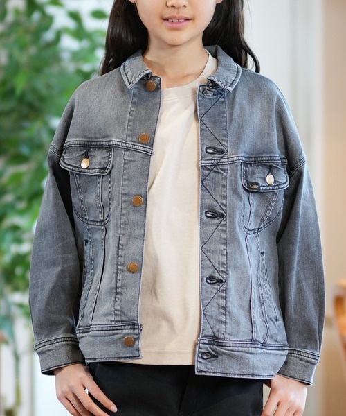 Lee（リー）の「Lee/リー キッズ ジャケット DNM LK1377 LK1377-182（その他アウター・キッズ・ブラック・130cm/140cm/150cm）」の8枚目の写真