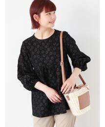 ehka sopo | ふくれジャカードチュニック(シャツ/ブラウス)