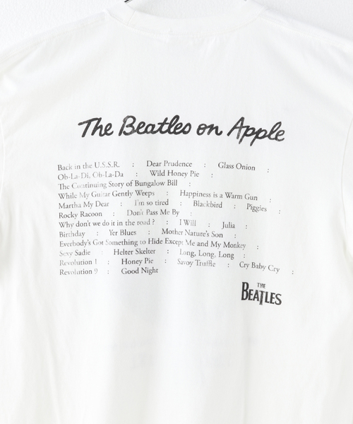 JOINT WORKS(ジョイントワークス)の「【THE BEATLES/ビートルズ】 APPLE(Tシャツ/カットソー・メンズ・ブラック/ホワイト・MEDIUM/LARGE)」の9枚目の写真