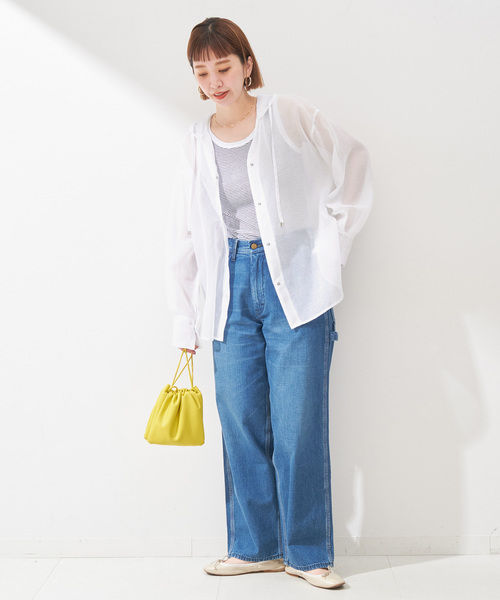 B.C STOCK シアーブルゾン　透け感　ミントグリーン B.C STOCK｜シアーダンボールブルゾン | Rakuten Fashion(楽天