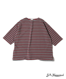 【J.S.Homestead】PIGMENT BORDER BOATNECK TEE