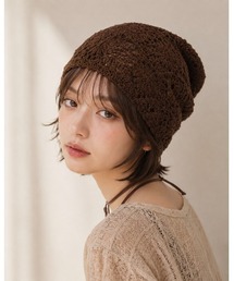 HIKA（ヒカ）の「【HIKA】カギ編みワッチCAP（ニットキャップ/ビーニー）」
