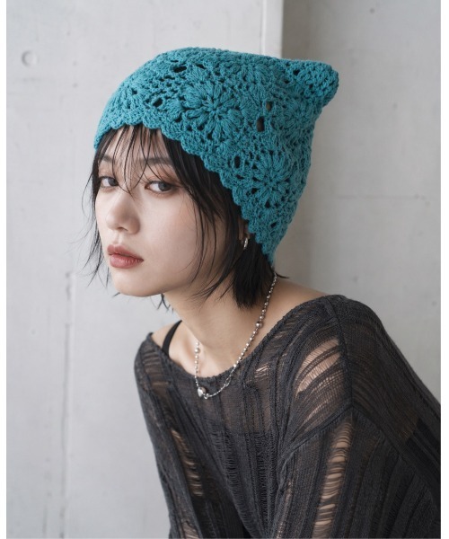 セール】【HIKA】カギ編みワッチCAP（ニットキャップ/ビーニー）｜HIKA