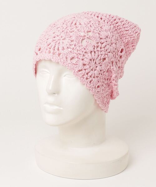 HIKA(ヒカ)の「【HIKA】カギ編みワッチCAP(ニットキャップ/ビーニー・レディース・ホワイト/ブルー/ピンク/バーガンディー/ブラック/カーキ/グレー/サックスブルー/ブラウン/イエロー・FREE)」の20枚目の写真