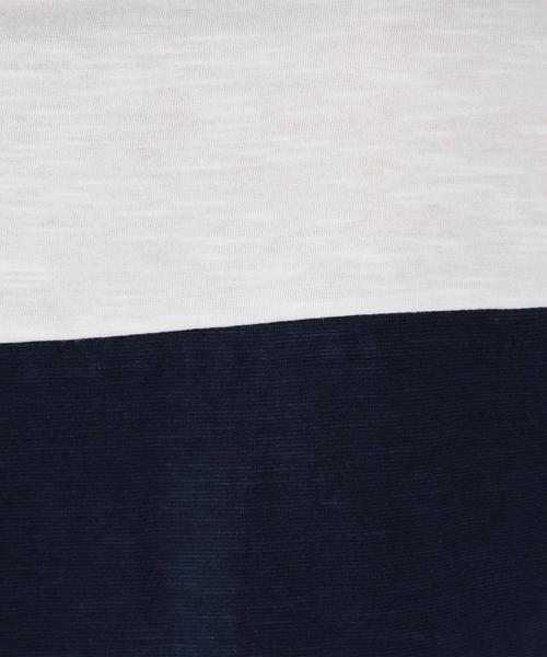 coen(コーエン)の「コットンモダール配色ロングスリーブTシャツ(Tシャツ/カットソー・レディース・オリーブ/ネイビー・MEDIUM/LARGE)」の11枚目の写真