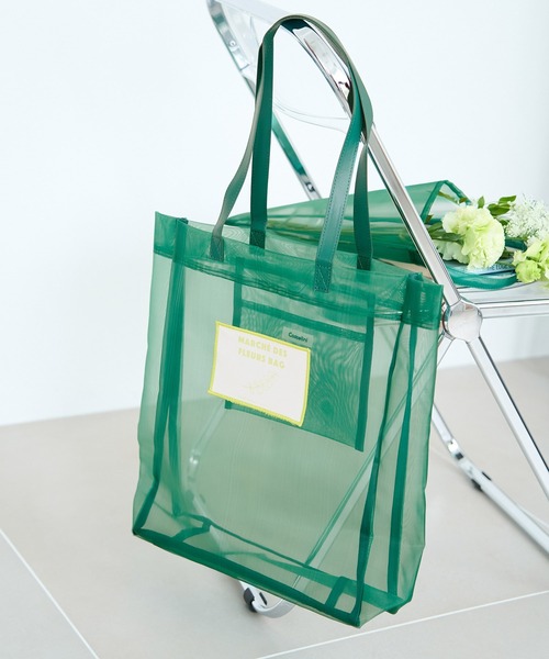 Casselini（キャセリーニ）の「【Casselini/キャセリーニ別注】フラワーバッグSETシアービッグトート（トートバッグ・レディース・グリーン/イエロー系その他/ピンク系その他2・FREE）」の2枚目の写真