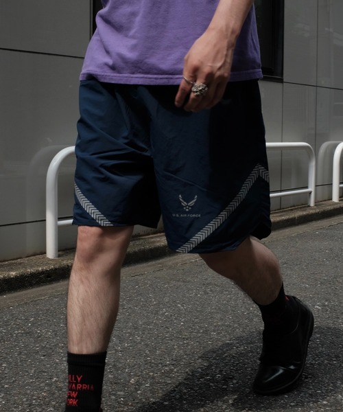 MILITARY（ミリタリー）の「【Military Reproduts　ミリタリーリプロダクツ】AIR FORCE トレーニングショーツ（その他パンツ・メンズ・ネイビー/ブラック・MEDIUM/LARGE/X-LARGE）」の12枚目の写真