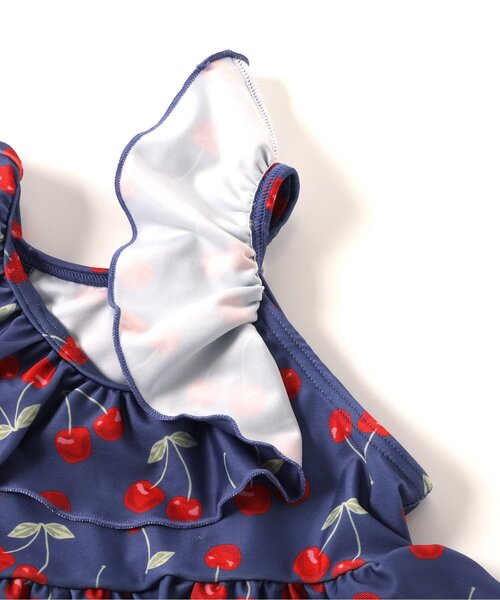 Ampersand（アンパサンド）の「【UVカット】さくらんぼ柄スイムウエア（水着・キッズ・ネイビー/アイボリー・80/90/100/110/120/130/140）」の19枚目の写真