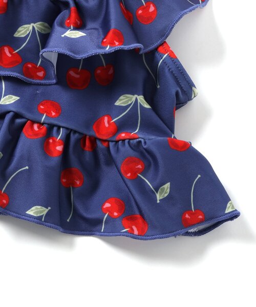 Ampersand（アンパサンド）の「【UVカット】さくらんぼ柄スイムウエア（水着・キッズ・ネイビー/アイボリー・80/90/100/110/120/130/140）」の20枚目の写真