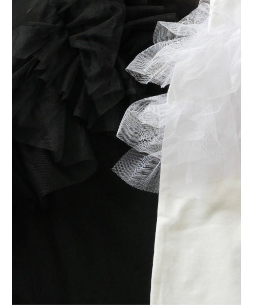 TRUNC（トランクエイティーエイト）の「Sleeveless Tulle Tee（Tシャツ/カットソー・レディース・アイボリー/ブラック・FREE）」の16枚目の写真