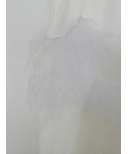 TRUNC（トランクエイティーエイト）の「Sleeveless Tulle Tee（Tシャツ/カットソー・レディース・アイボリー/ブラック・FREE）」の11枚目の写真