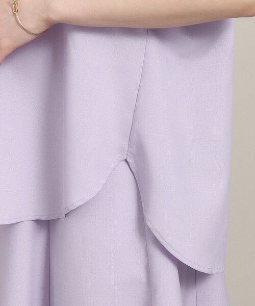 ITS'DEMO(イッツデモ)の「◆【UV/洗える/吸水速乾/冷感/イージーアイロン/通勤】麻調合繊スキッパーブラウス(シャツ/ブラウス・レディース・ベージュ/パープル/ブルー/ネイビー・38/40)」の6枚目の写真