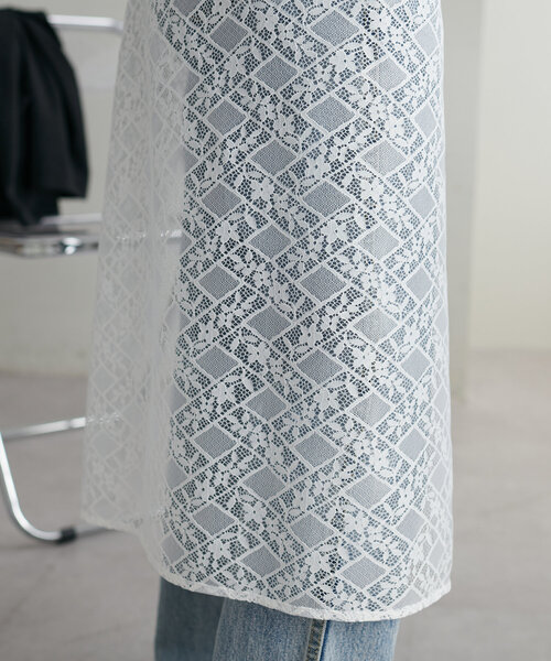 DISCOAT(ディスコート)の「【WEB限定】ラップレーススカート(スカート・レディース・オフホワイト/ホワイト・FREE)」の8枚目の写真