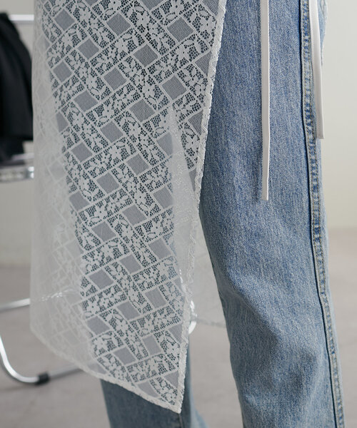 DISCOAT(ディスコート)の「【WEB限定】ラップレーススカート(スカート・レディース・オフホワイト/ホワイト・FREE)」の9枚目の写真