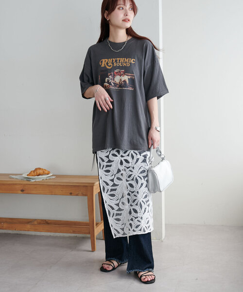 DISCOAT(ディスコート)の「【WEB限定】ラップレーススカート(スカート・レディース・オフホワイト/ホワイト・FREE)」の21枚目の写真