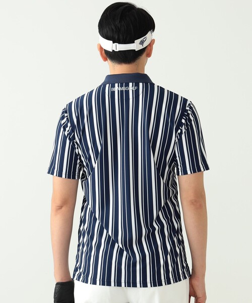 MEN〉BEAMS GOLF PURPLE LABEL / バイカラー ストライププリント