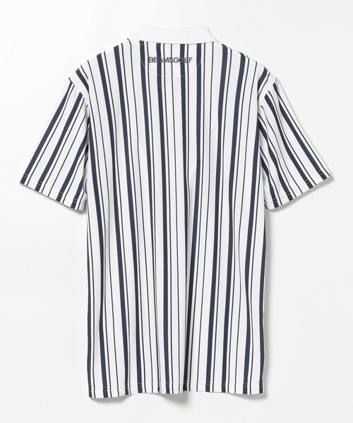 MEN〉BEAMS GOLF PURPLE LABEL / バイカラー ストライププリント