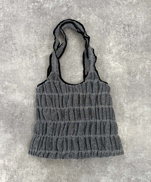 archives(アルシーヴ)の「ギャザートートバッグ(トートバッグ・レディース・ブラック/シルバー/ブラウン・FREE)」の6枚目の写真