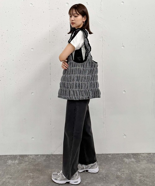 archives(アルシーヴ)の「ギャザートートバッグ(トートバッグ・レディース・ブラック/シルバー/ブラウン・FREE)」の22枚目の写真