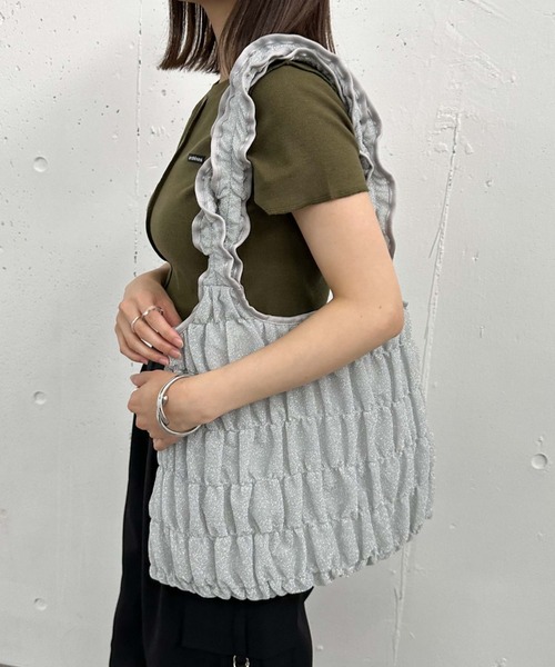 archives(アルシーヴ)の「ギャザートートバッグ(トートバッグ・レディース・ブラック/シルバー/ブラウン・FREE)」の11枚目の写真