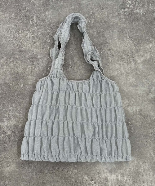 archives(アルシーヴ)の「ギャザートートバッグ(トートバッグ・レディース・ブラック/シルバー/ブラウン・FREE)」の5枚目の写真