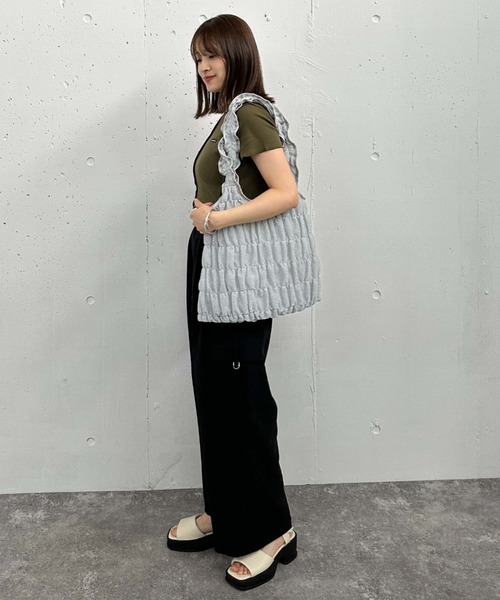 archives(アルシーヴ)の「ギャザートートバッグ(トートバッグ・レディース・ブラック/シルバー/ブラウン・FREE)」の14枚目の写真