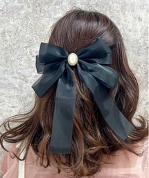 axes femme POETIQUE | シャイニーリボンバレッタ(バレッタ/ヘアクリップ)